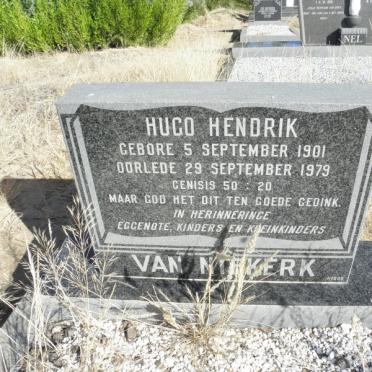 NIEKERK Hugo Hendrik, van 1901-1979