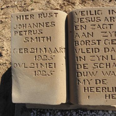 SMITH Johannes Petrus 1925-1925