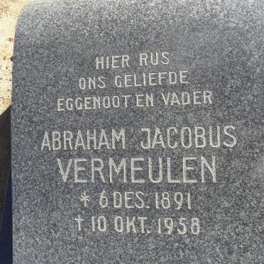 VERMEULEN Abraham Jacobus 1891-1958