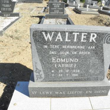 WALTER Edmund 1938-1991