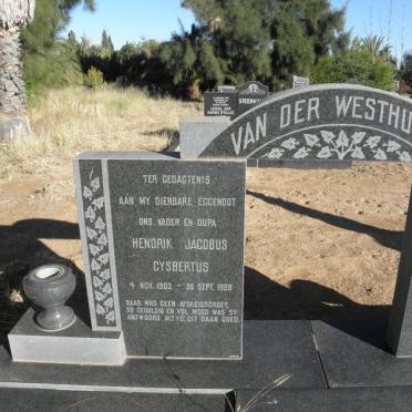 WESTHUIZEN Hendrik Jacobus Gysbertus, van der 1903-1969