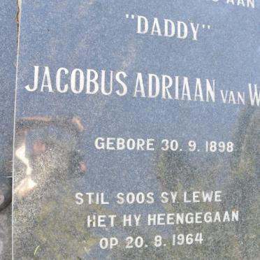 WYK Jacobus Adriaan, van 1898-1964