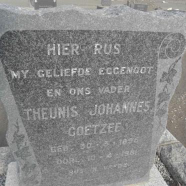COETZEE Theunis Johannes 1895-1961