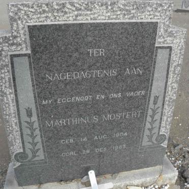 MOSTERT Marthinus 1904-1963