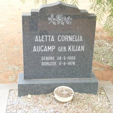 AUCAMP Aletta Cornelia nee KILIAN 1904-1978