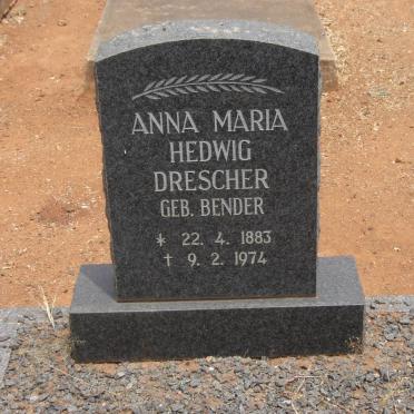 DRESCHER Anna Maria Hedwig nee BENDER 1883-1974