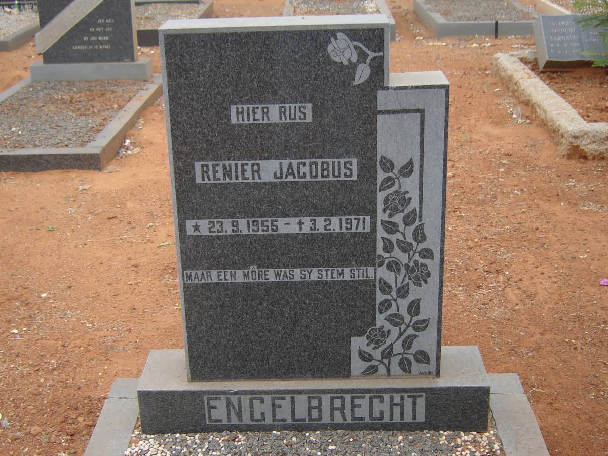 ENGELBRECHT Renier Jacobus 1955-1971