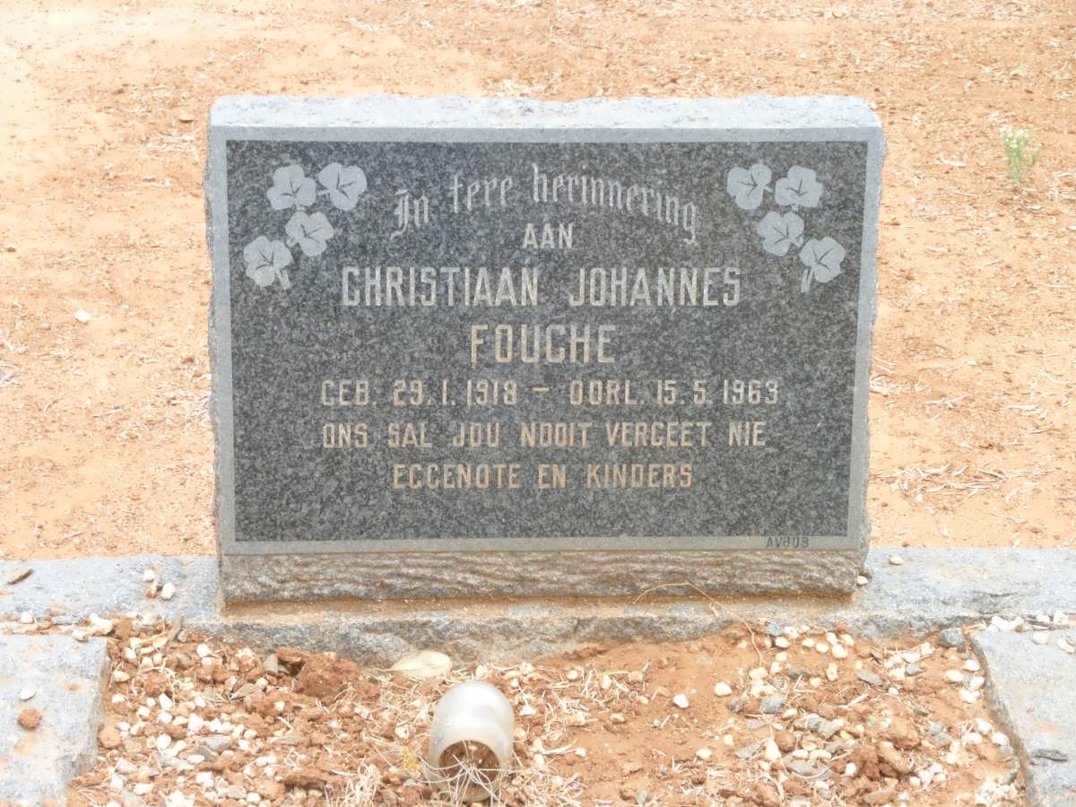 FOUCHE Christiaan Johannes 1918-1963