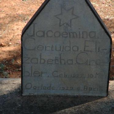 GROBLER Jacoemina Gertruida Elizabeth 1927-1929