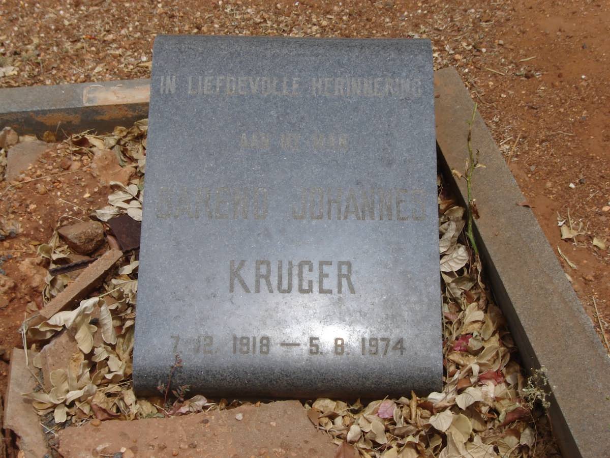 KRUGER ? Johannes 1918-1974
