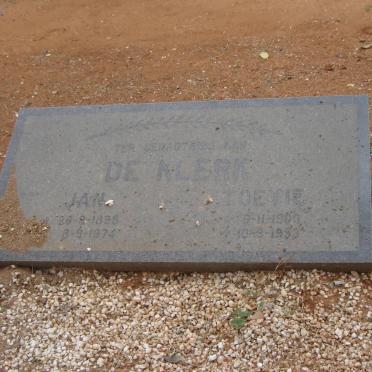 KLERK Jan, de 1898-1974 &amp; Toetie 190?-1983