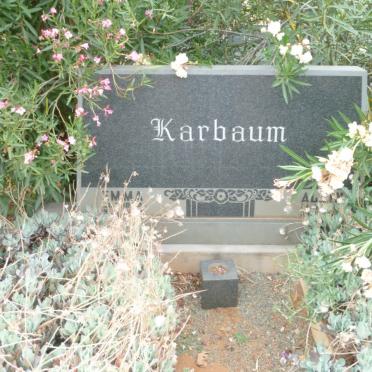 KARBAUM Albin 1881-1965 &amp; Emma 1894-1964