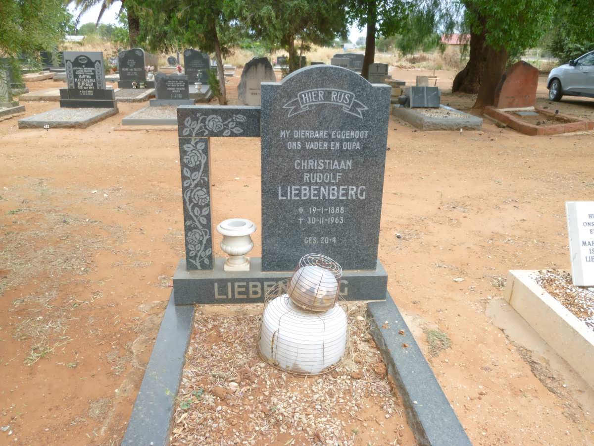 LIEBENBERG Christiaan Rudolf 1888-1963