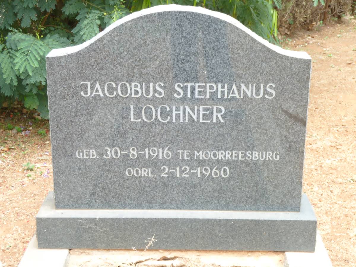 LOCHNER Jacobus Stephanus 1916-1960