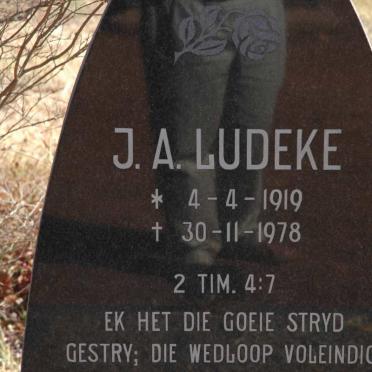 LUDEKE J.A. 1919-1978