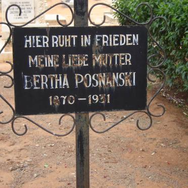 POSNANSKI Bertha 1870-1931