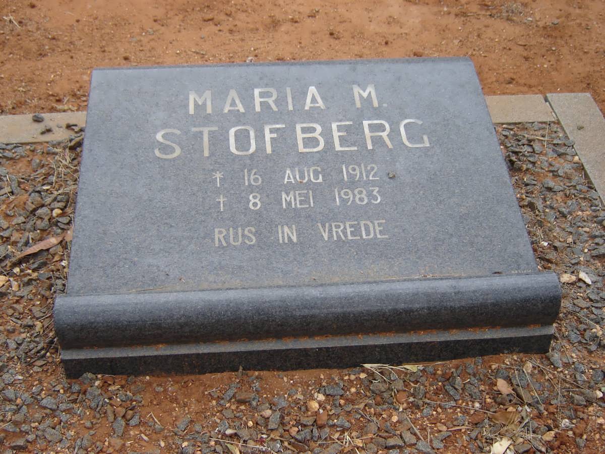 STOFBERG Maria M. 1912-1983