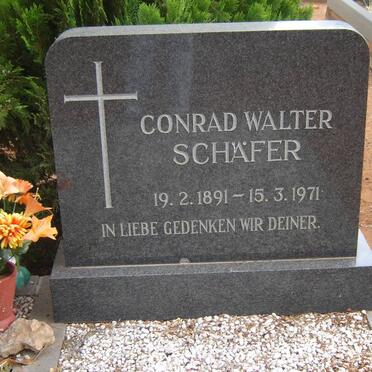 SCHÄFER Conrad Walter 1891-1971