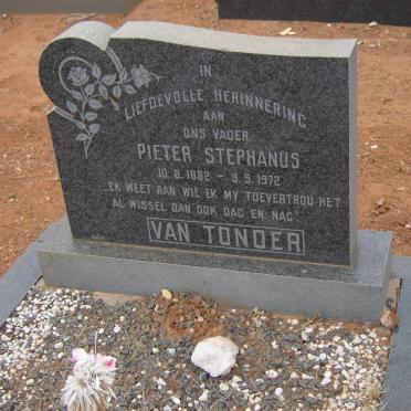 TONDER Pieter Stephanus, van 1882-1972