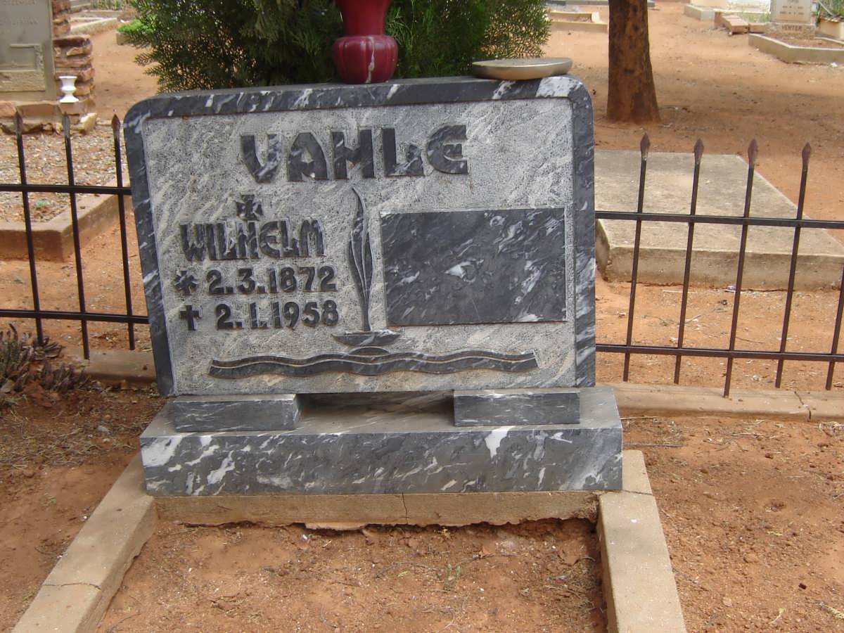 VAHLE Wilhelm 1872-1958