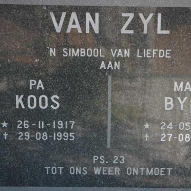 ZYL Koos, van 1917-1995 &amp; Byb 1926-1999