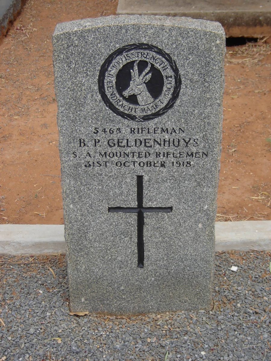 GELDENHUYS B.P. -1918