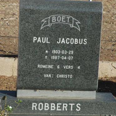 ROBBERTS Paul Jacobus 1903-1987