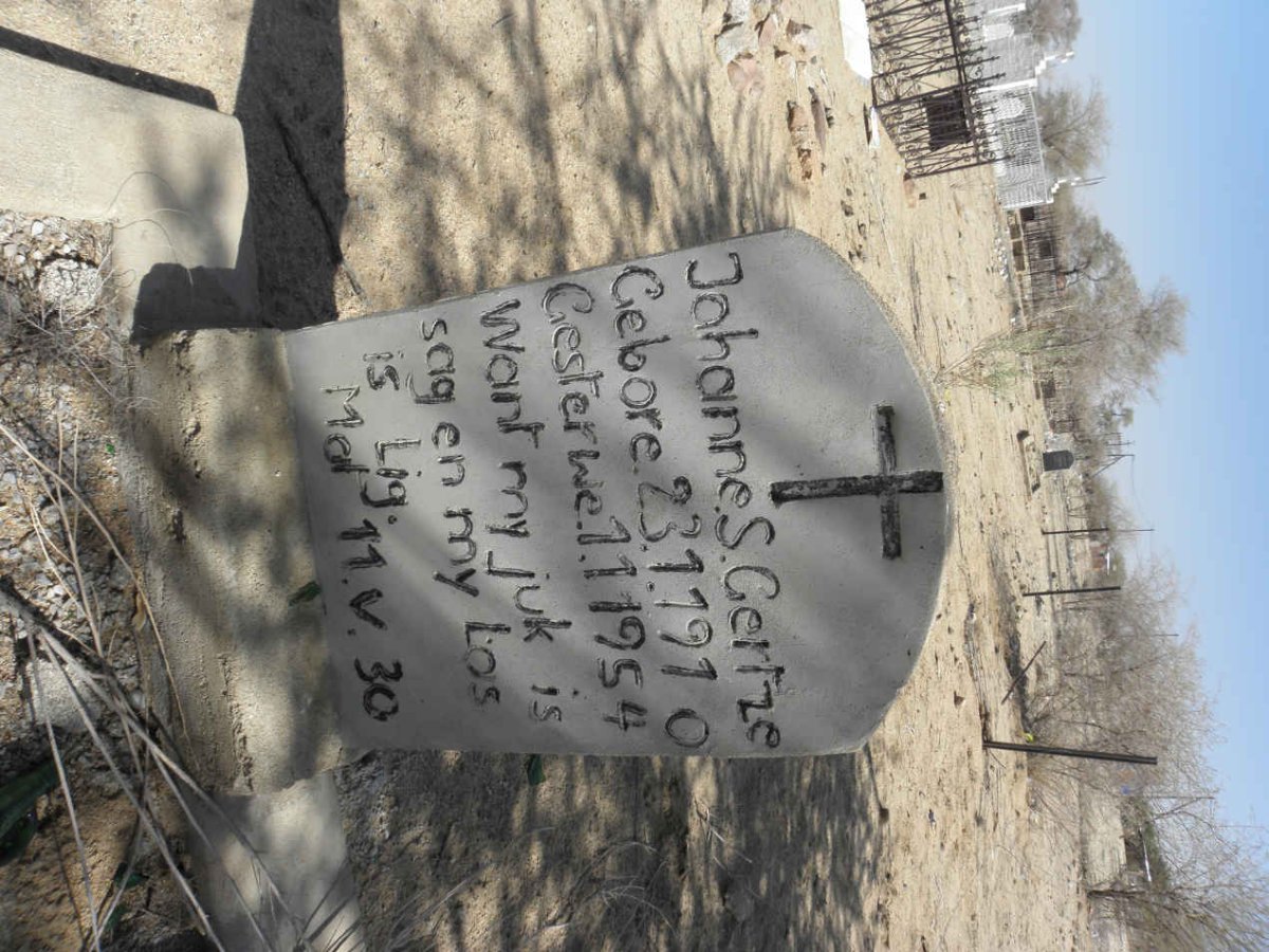 GERTZE Johannes S. 1910-1954