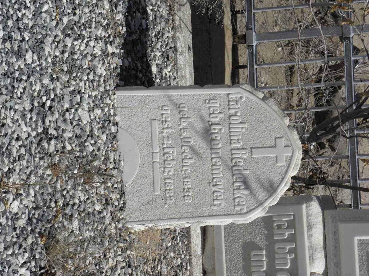 REDECKER Carolina nee GRONEMEYER 1838-1882