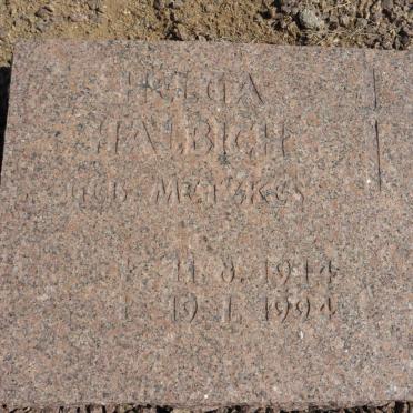 HALBICH Helga nee METZKES 1914-1994