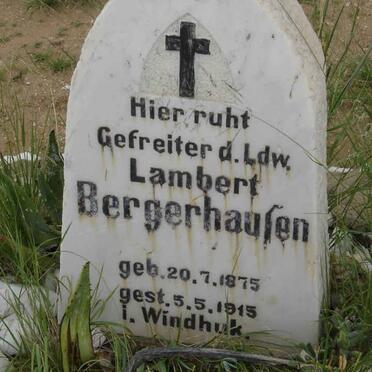 BERGERHAUSEN Lambert 1875-1915