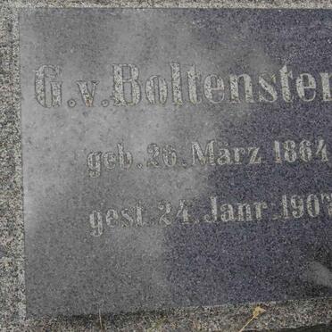 BOLTENSTERN G., von 1864-1907