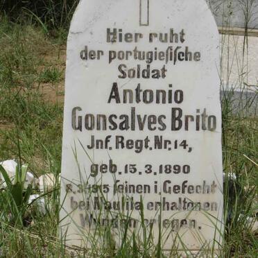 BRITO Antonio Gonsalves 1890-1915