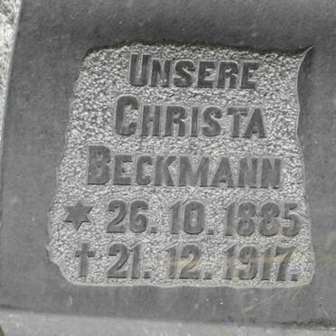 BECKMANN Christa 1885-1917