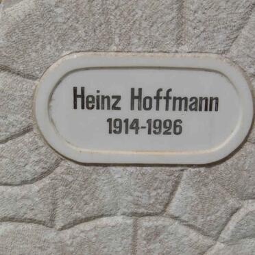 HOFFMANN Heinz 1914-1926