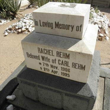 REHM Rachel 1906-1925