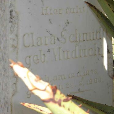 SCHMIDT Clara nee MUDRICH 1873-1908