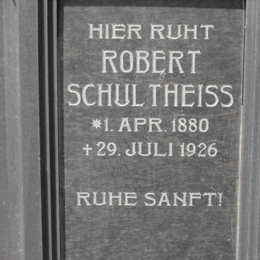 SCHULTHEISS Robert 1880-1926