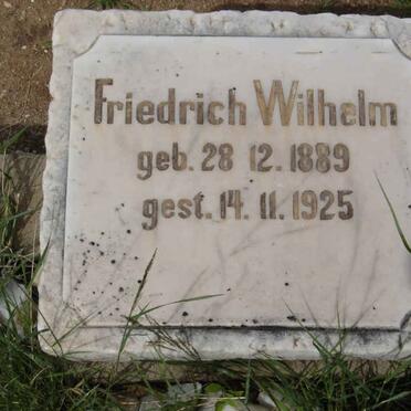 WILHELM Friedrich 1889-1925