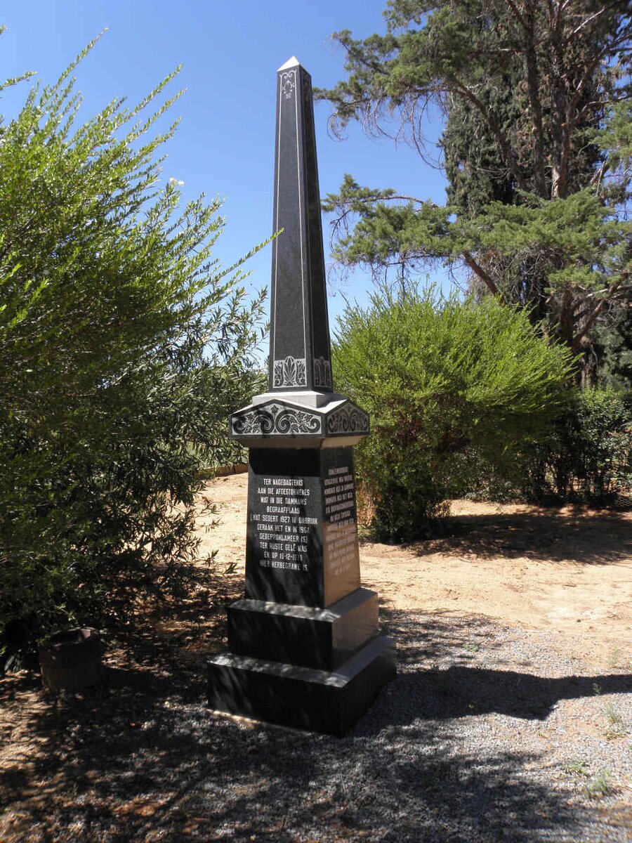 6. Reinterring of Jewish Graves from old Gammams Cemetery