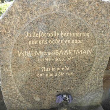 BAARTMAN Willem 1919-1985