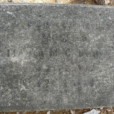 BURGER Maria Magdalena C. 1872-19??