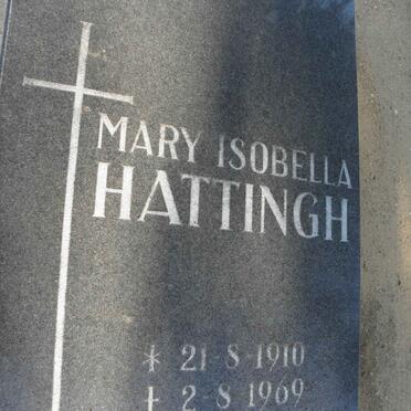 HATTINGH Mary Isobella 1910-1969