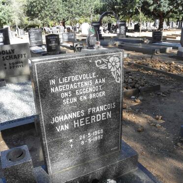 HEERDEN Johannes Francois, van 1968-1992