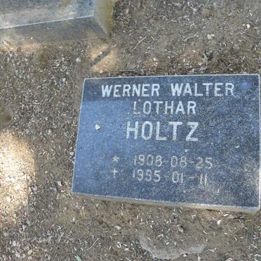 HOLTZ Werner Walter Lothar 1908-1995