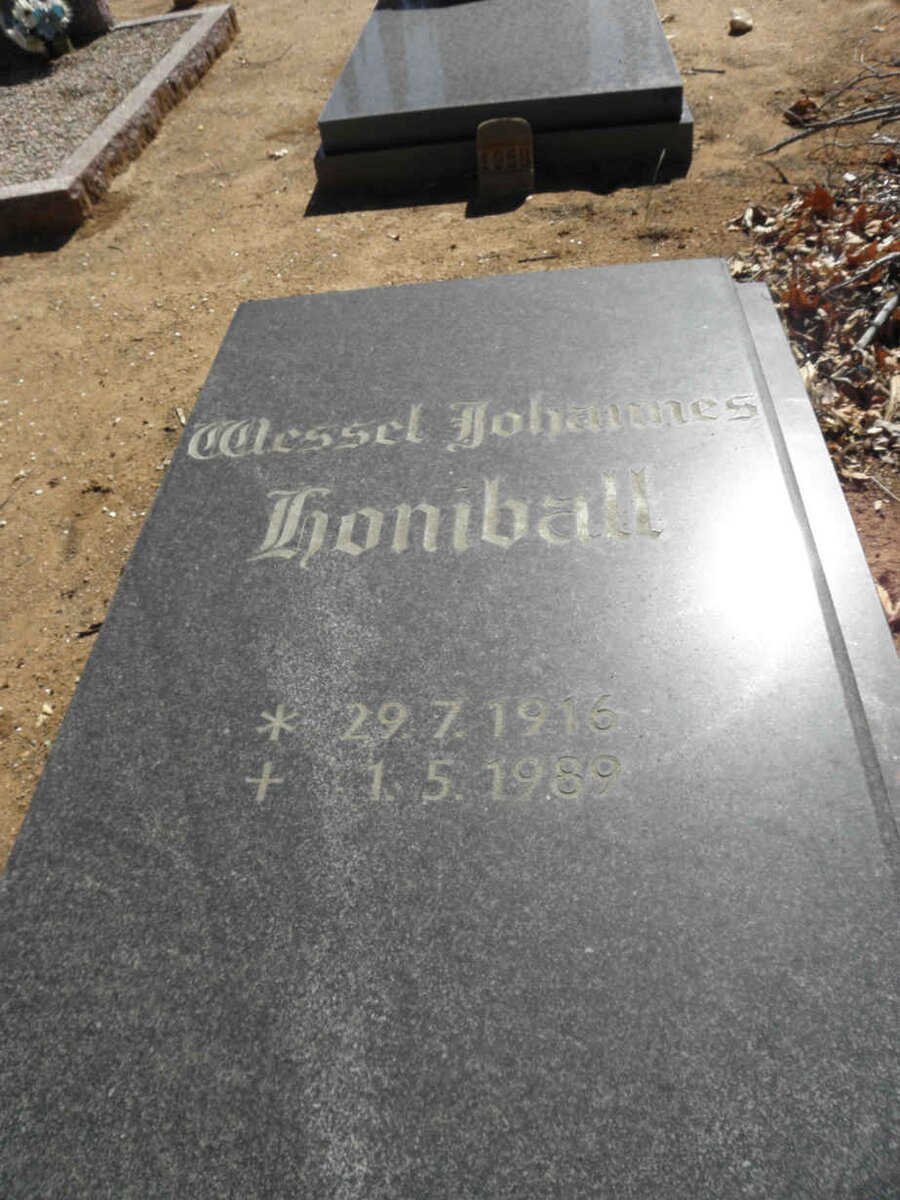 HONIBALL Wessel Johannes 1916-1989
