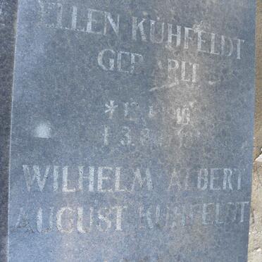 KUHFELDT Wilhelm Albert August 1910-1988 &amp; Ellen ARLT 1910-1983