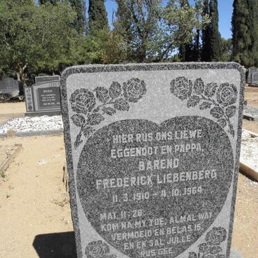 LIEBENBERG Barend Frederick 1910-1964