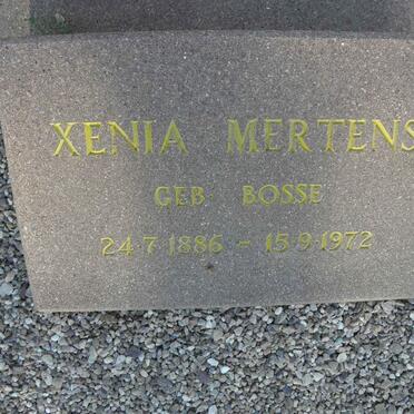 MERTENS Xenia nee BOSSE 1886-1972