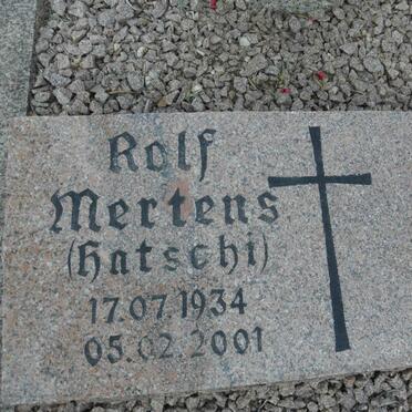 MERTENS Rolf 1934-2001